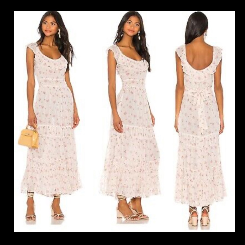 LOVESHACKFANCY Joanne Dress - French Cream